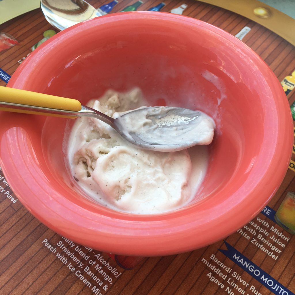 disney cruise line bowl ice cream